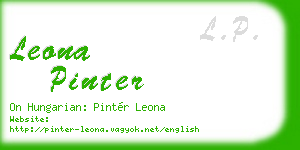 leona pinter business card