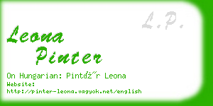 leona pinter business card
